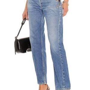 EB vintage denim chain jeans